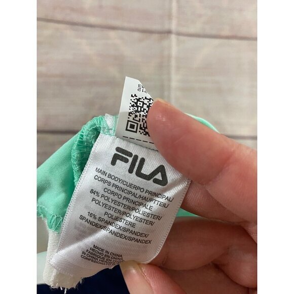 NWT Women's Fila Color Block Tankini Halter Top - Medium - Picture 12 of 12